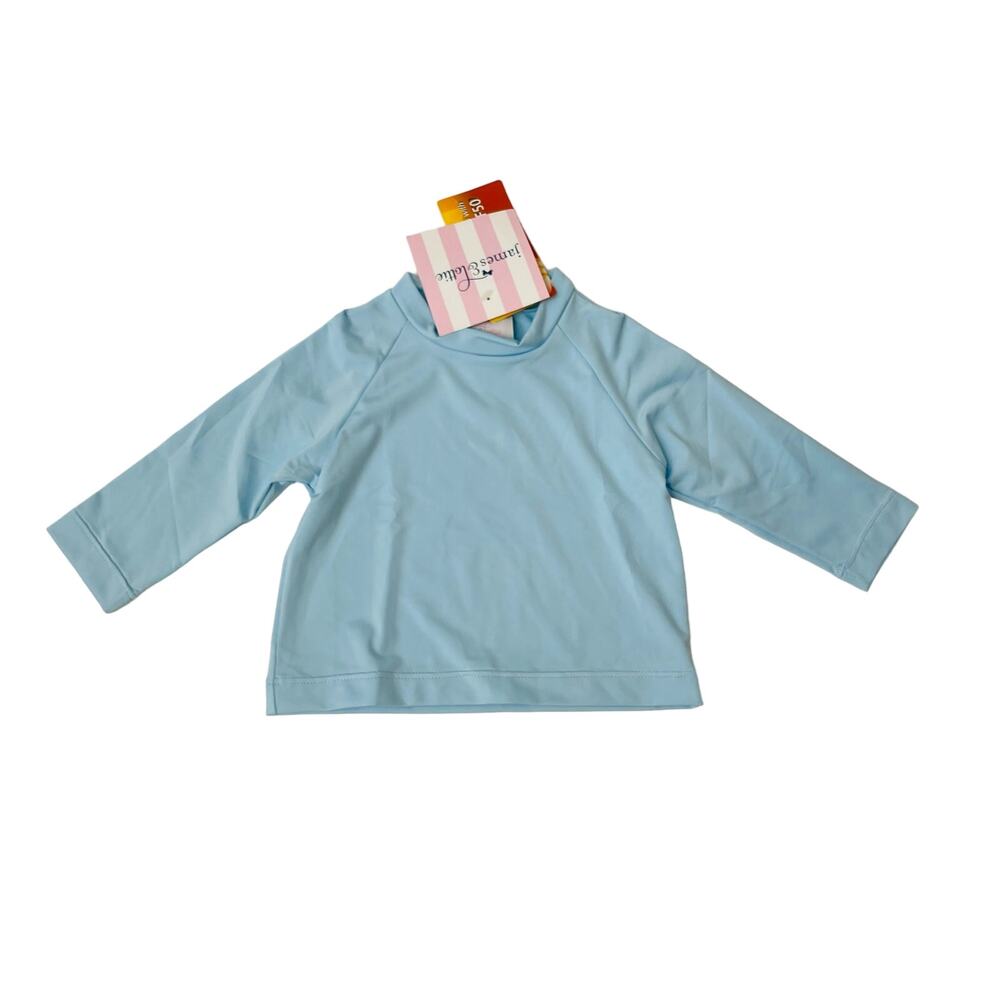 NWT James & Lottie 9M Light Blue Rash Guard